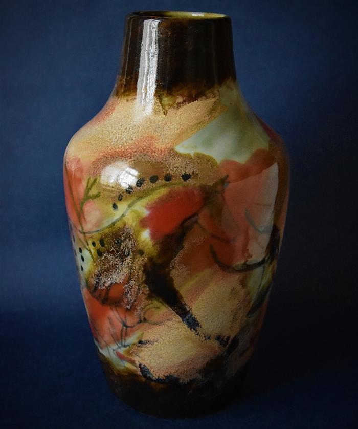 英国W.MOORCROFT「モークロフト」社の装飾陶芸品ー花瓶 - 家具・インテリア